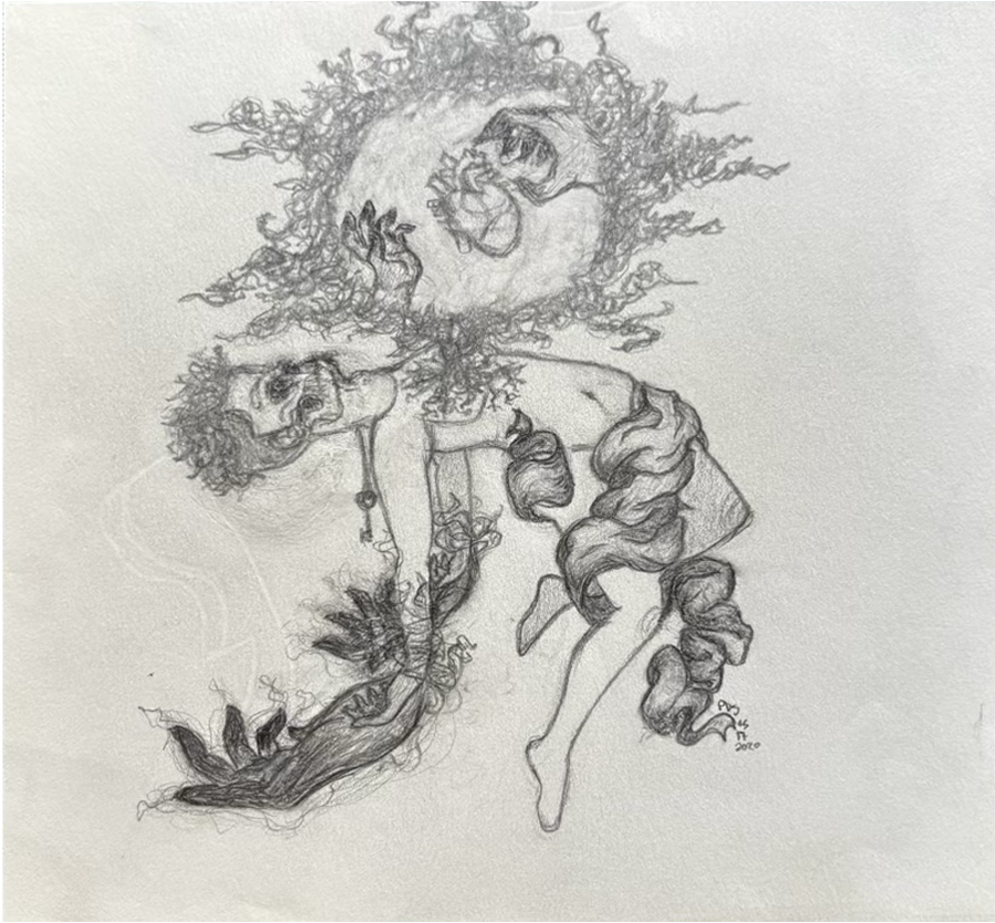 'inner power’ - graphite illustration