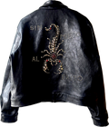 ‘sin miedo al exito’- size: large leather jacket