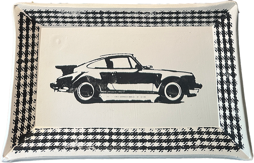 'racecar' ceramic tray