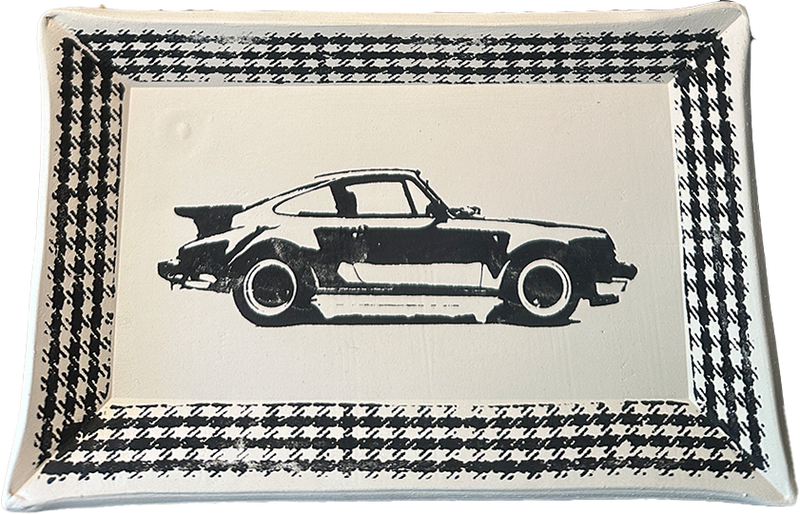 'racecar' ceramic tray