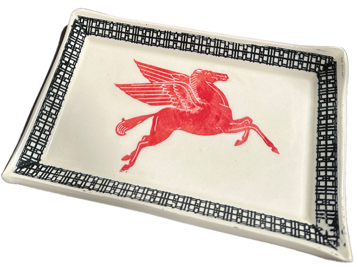 'pegasus' ceramic tray
