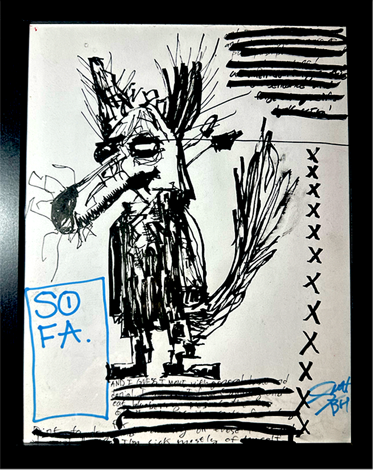 ‘SOFA’ - 1’x1.5’ framed drawing